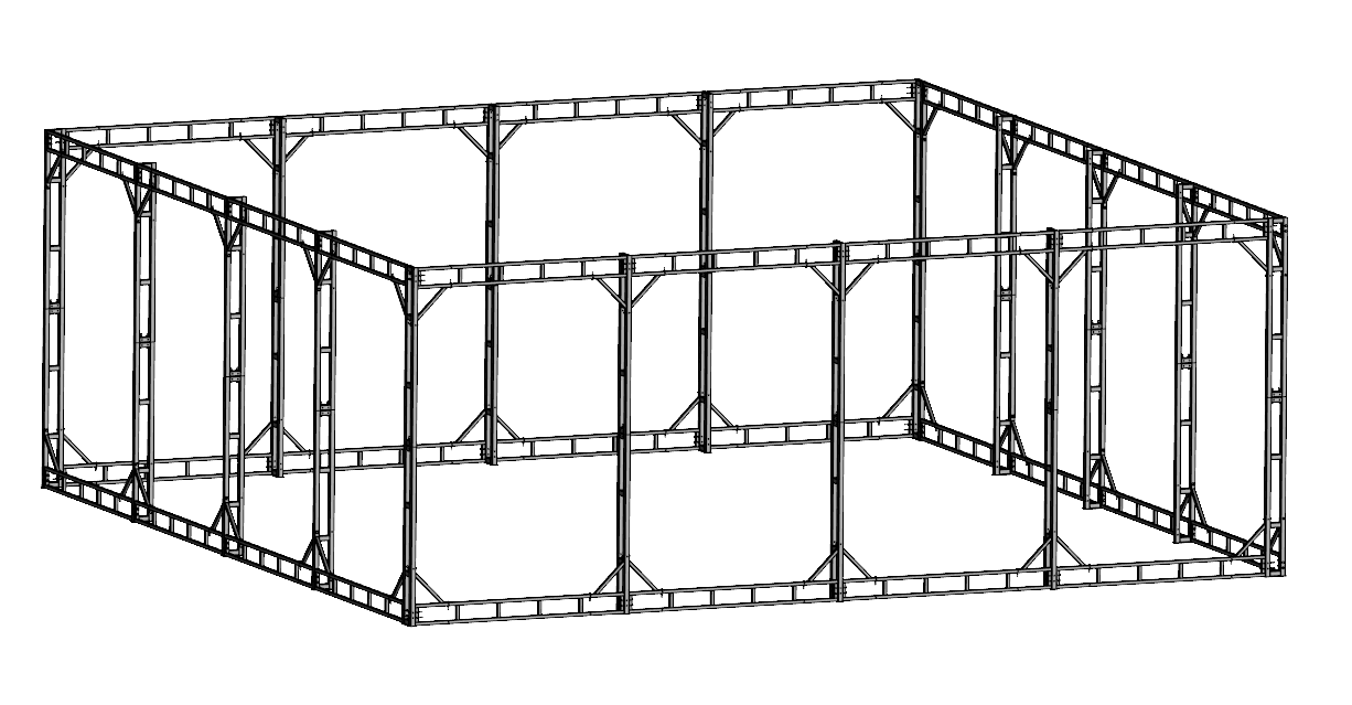 Полётная зона 10×10×4 м